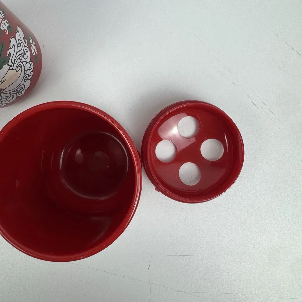 Vtg 90s Saturday Knight Ltd Santa Bathroom Set 3pc Soap‎ Dish Tumbler Holder USA
